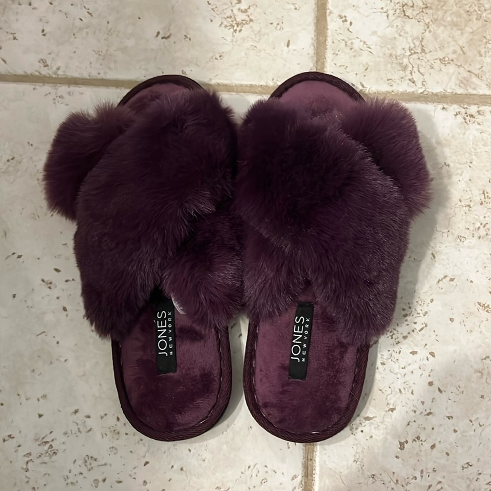 Purple slippers. Size medium